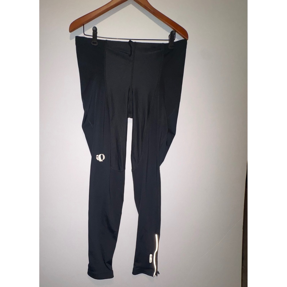 Pearl Izumi Thermal Fleece Cycling Tights Ankle Zip Reflective BioViz Black
